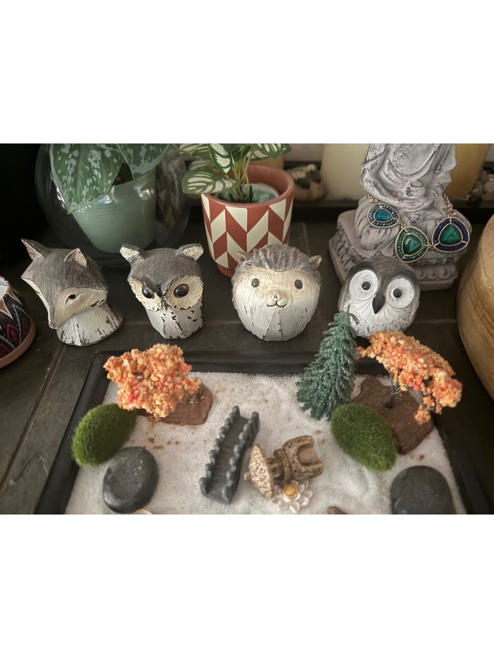 West elm mini woodland cute animals wooden display set decor